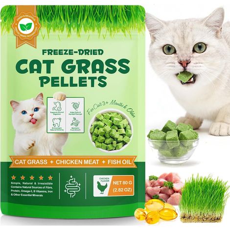 Catnip Treats 80g - Freeze Dried Pellets Chicken, Liver, Heart (1/5)