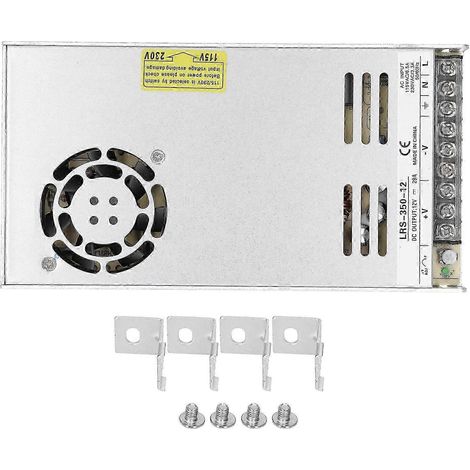 BERM LRS-350-12 Schaltnetzteil, Transformator mit LED-Anzeige, 4763Hz, stabile Spannungsquelle für Industrieanlagen, 12V, effizienter Wandler. (1/5)