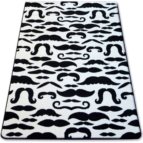 Alfombra SKETCH - FA67 crema/negro - Bigote white 160x220 cm (1/5)