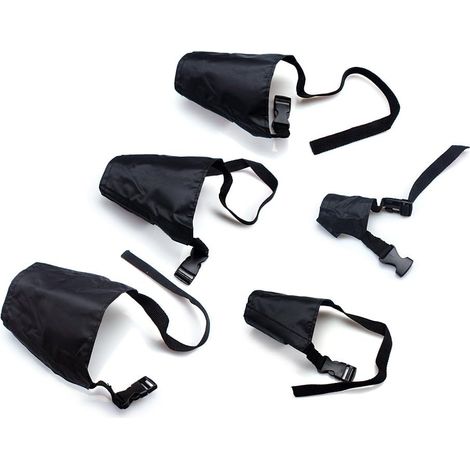 Dog Muzzles To Prevent Biting 5 PCS Different Sizes for Small, Medium And Large Breathable Dog Muzzle with Adjustable Strap