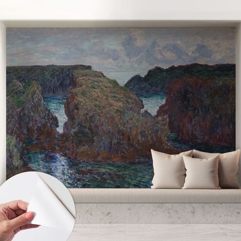 Papier peint adhésif décoratif pour salon chambre et cuisine Facile à poser avec colle Côte rocheuse 208x146 cm (1/5)