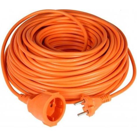 Cable de extensi贸n para jard铆n de construcci贸n, 20 m, 2 x 1 mm