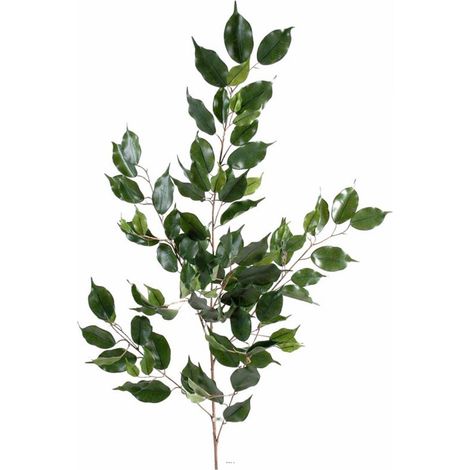 Branche de feuillage Ficus artificiel H 108 cm 101 feuilles