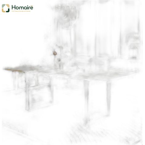 Esstisch natur en MDF 220 x 80 x 75 cm HOMAIRE (1/5)