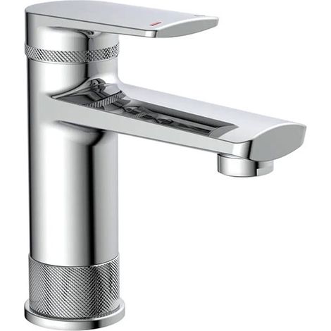 Mitigeur lavabo chromé - Robinet monocommande - Poignée centrale - MIT/LIV/CRO (1/5)