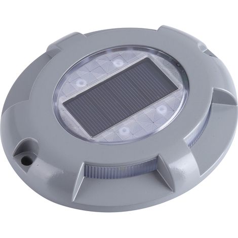 Lampe Solaire En Aluminium Moulé - Étanche - Pour Allée Et Chemin - Blanc Chaud - 1 Pièce (1/3)