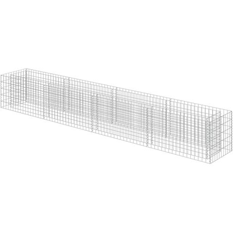 Maison Exclusive - Arriate de gaviones de acero 360x50x50 cm