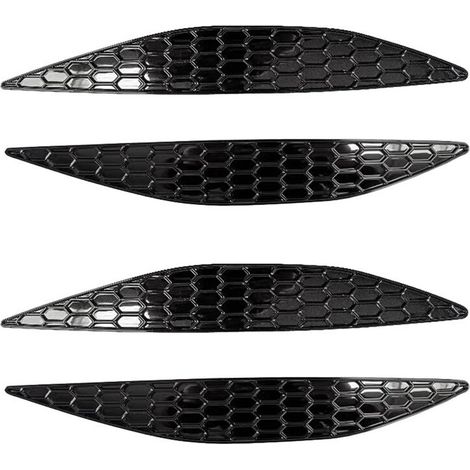 2 paia di coperture a nido d'ape per fendinebbia posteriori per Toyota 7 MK7 2014-2018, adesivi per paraurti