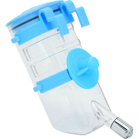 Hängender Wassernapf (350 ml), 4-fach höhenverstellbar, ideal für kleine Hunde, blau. (1/5)