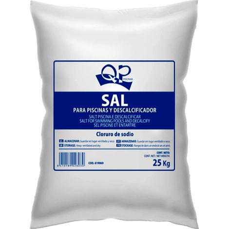 Saco sal para piscina, 25 kgs. QP