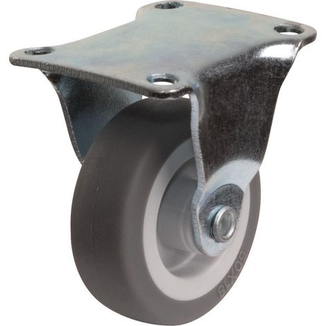Ruleta Mini Roll de Platina Fija Rueda Plastex Gris 62 X 50 20