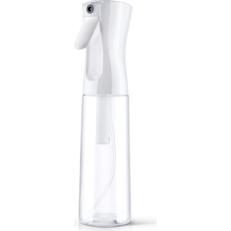 Flacon vaporisateur pour cheveux - Vaporisateur d'eau - Vaporisateur pour salon de coiffure - Accessoires de coiffure - Blanc transparent - 300 ml (1/5)