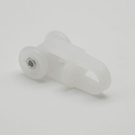 Gardinenschienenrollen, Laufrollen, altmodische gerade Schienenrollen, Führungsschienen, Aufhängerollen, geräuscharme Kugelrollen, Hakenrollen (20 Stück) (1/5)