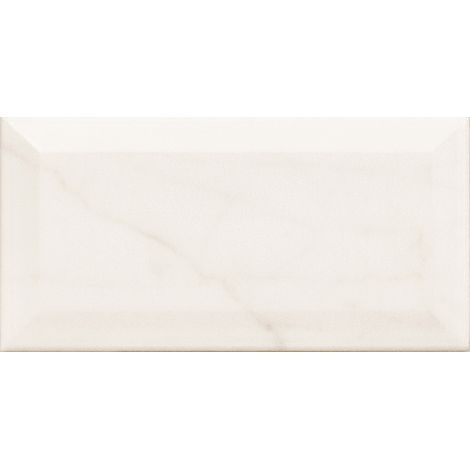 Eiffel Art Construction – Carrelage mur métro effet marbre blanc brillant 7,5x15 cm – Finition brillante – Pâte blanche – Boîte de 0,50m2 (1/5)