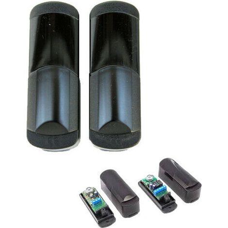 Coppia Di Fotocellule Wireless A Batteria Esterno Cancelli Serrande Box 12v 24v