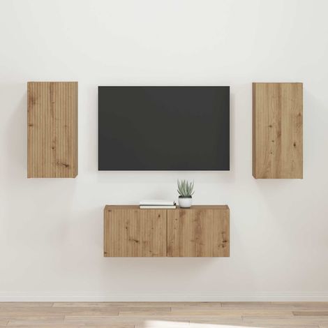 vidaXL TV-Schrankset 2 pcs Artisan-Eiche Holzwerkstoff (1/5)