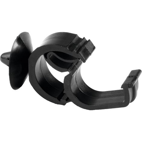 HellermannTyton AHC2AH-PA66HIRHS-BK Support de câble 151-02881 Plage de Ø du faisceau 11 à 20 mm ave