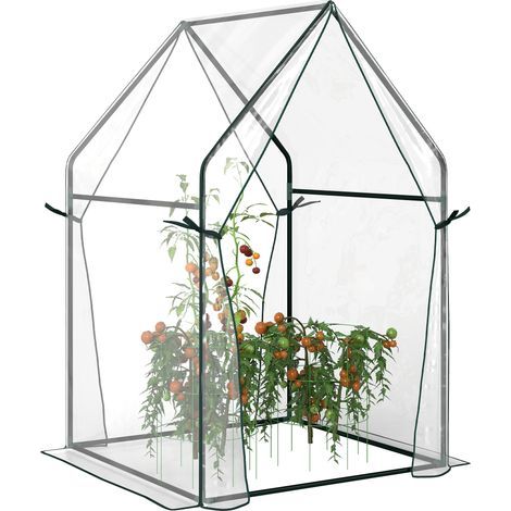 Garden greenhouse. Tomato greenhouse for the garden with 2 zippered doors. Dimensions: 90 x 90 x 145 cm (1/5)