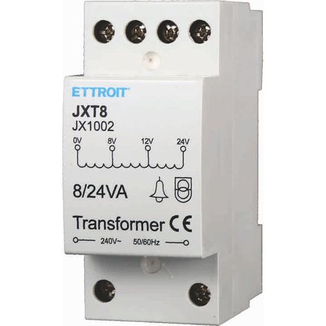 Trasformatore Per Citofono Da 220V a 8/12/24V Per Guida DIN Standard - Input 220-240V (1/3)