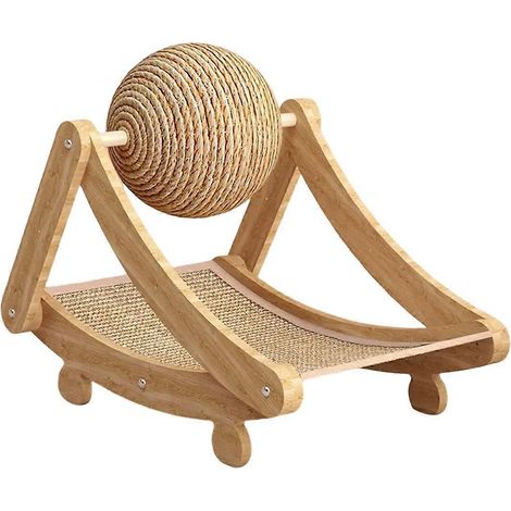 Vertikaler Katzenkratzbaum mit Sisalball, krümelfreies Sisalsofa für Kätzchen und Wohnungskatzen, Spielzeug zur Krallenpflege. (1/5)