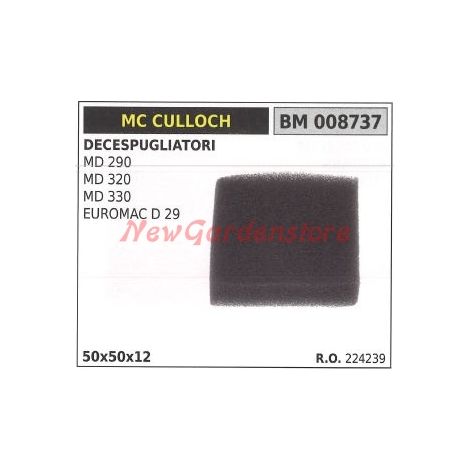 Filtro aria MC CULLOCH decespugliatore MD 290 320 330 EUROMAC D 29 008737