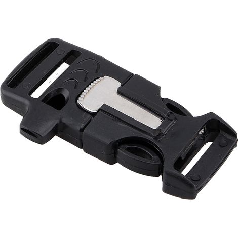 Fermoir à sifflet avec allume-feu à silex pour bracelet paracord (1/5)