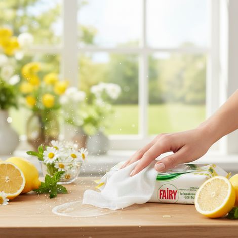 Fairy Feuchttücher Universal-Reinigungstücher Zitrone 100 Stück