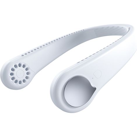 Ventilatore portatile USB senza pale silenzioso con flusso d'aria a 360°, mini ventilatore portatile da collana, ventilatore USB ricaricabile per ufficio, casa, viaggio e attività all'aperto