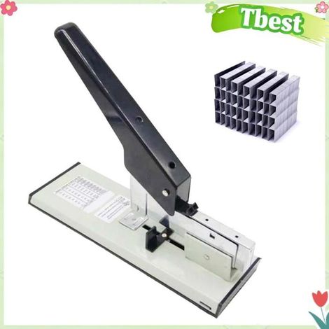 Tbest grande agrafeuse Agrafeuse Robuste, capacité de 210 Feuilles, Compatible avec 8 Tailles D'agrafes 23/6 à bureau plastifieuse (1/5)