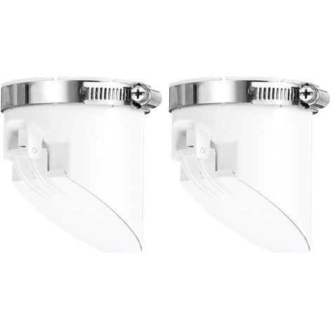 2 Pcs Clapet Anti-Retour PVC pour Égout, Noyau Anti-Odeur pour Tube Horizontal de 75mm/3inch OD dans Les Réservoirs D’eaux Usées, Blanc (1/5)