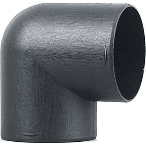Conduit d'air - - 75 mm - Plastique robuste - Coude - Connecteur d'échappement universel (1/4)