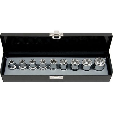 DOUILLES TORX FEMELLES de E10 à E24 PRESENTEES EN COFFRET