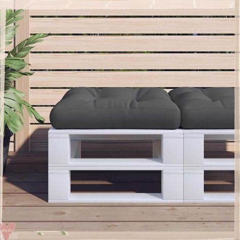 360885 Coussin de palette noir 60x61,5x10 cm tissu (1/5)