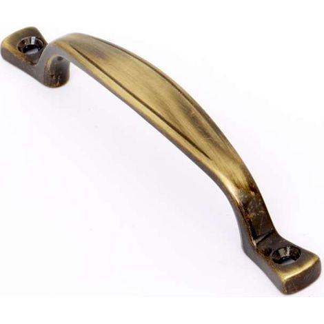 Maniglia vite passante in metallo finitura bronzo 96 mm