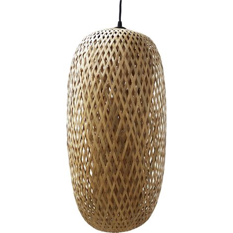 Suspension en bambou naturel pour une ambiance chaleureuse - bambou naturel clair (1/3)