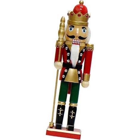 Ornement Casse-Noisette de Noël, Marionnette Soldat en Bois Peint Traditionnel (1/5)