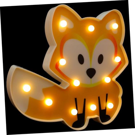 Veilleuse LED Renard Lampe Décorative pour Garçon Fille (1/5)