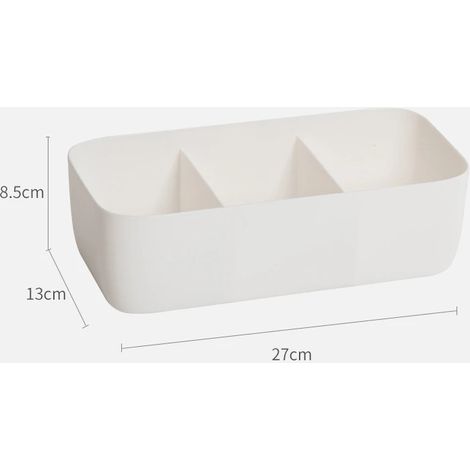 Organisateur de tiroir multifonctionnel pour chaussettes et sous-vêtements, séparateur de rangement pour armoire, boîte de rangement blanche (1/5)