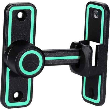 Serrure de porte robuste à angle droit, serrure de porte stable et sécurisée, compatible avec les fenêtres de garage (1/4)