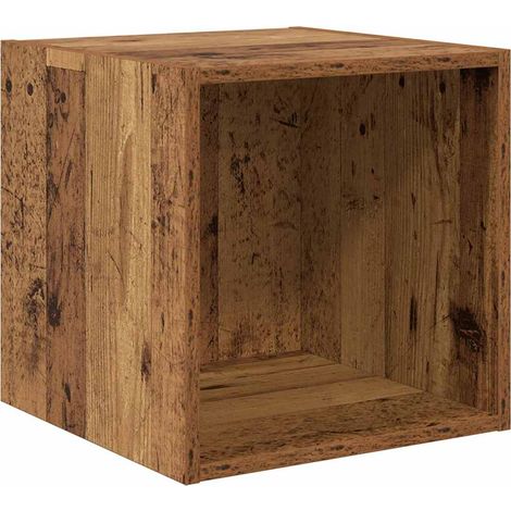 Maison Exclusive - Armadietto a muro con lo scaffale Legno vecchio 37 x 37 x 37 cm