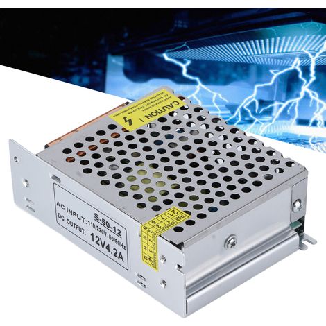 JYIO/匠意源 S-50-12 Netzteiltransformator, Schaltnetzteil, Adapter für LED-Überwachungsstreifen, 220V Netzteiltransformator (1/5)