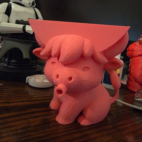 Cute and quirky new Highland Cow Sponge Holder with drain tray - Pink -