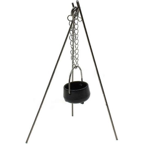 Mini pot miniature suspendu pour maison de poupée, figurine de chaudron miniature décorative pour maison de poupée-B (1/5)