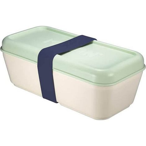 Contenitore per alimenti rettangolare da 0,75 L con coperchio Verde Milano (1/5)