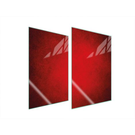 PIASTRA PROTETTIVA IN VETRO PER CUCINA 2x35x52 ROSSA (1/5)