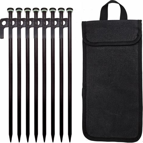 Zelt- und Markisenhering, Outdoor-Camping, 30 cm, Campingplatz-Erdanker, Strand-Erdanker, windfest, mit Lichtring