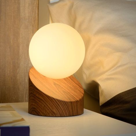 Lucide LEN - Tischlampe - Ø 10 cm - 1xG9 - Holz (1/5)