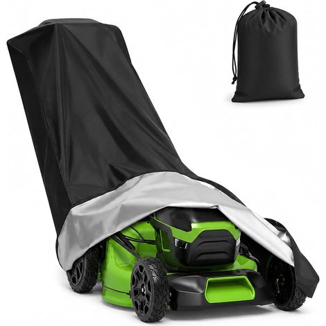 Housse imperméable pour tondeuse à gazon, housse universelle pour tondeuses à main et tondeuses poussées, rangement en extérieur, tissu Oxford 210D, protection contre la pluie et la poussière (1/5)