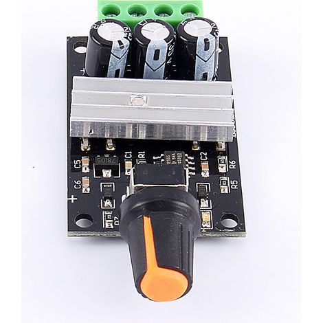 Contrôleur de vitesse variable pour moteur DC6-28V 3A, régulateur PWM réglable avec interrupteur et bouton (1/5)