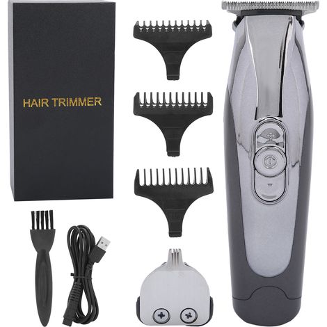 Tondeuse Électrique Homme 2 en 1 avec USB et LCD pour Taille et Sculpture Capillaire (1/5)